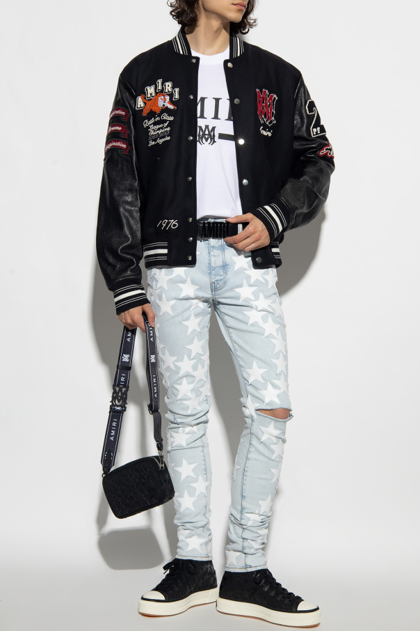 White T - shirt with t-shirts Amiri - SchaferandweinerShops